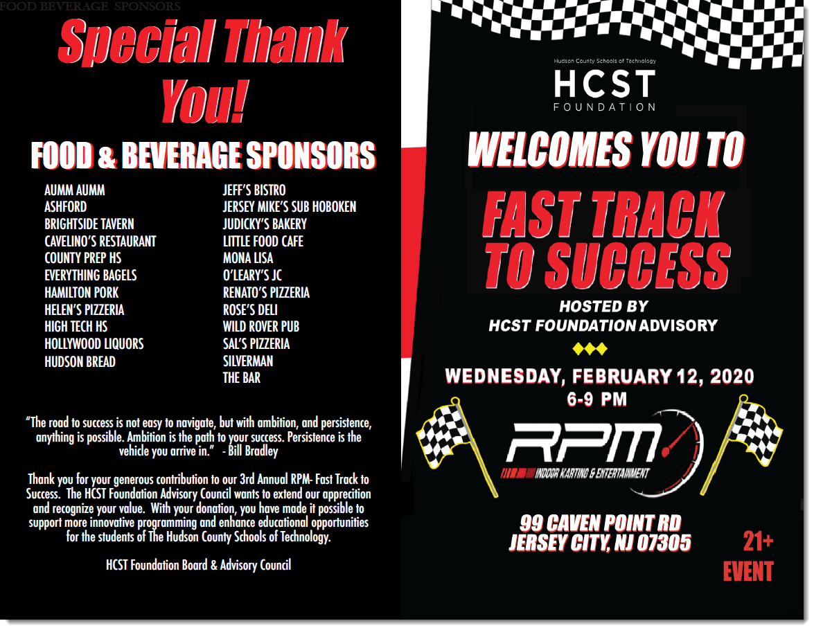 Fast Track Sponsors Food and Beverage Sponsors